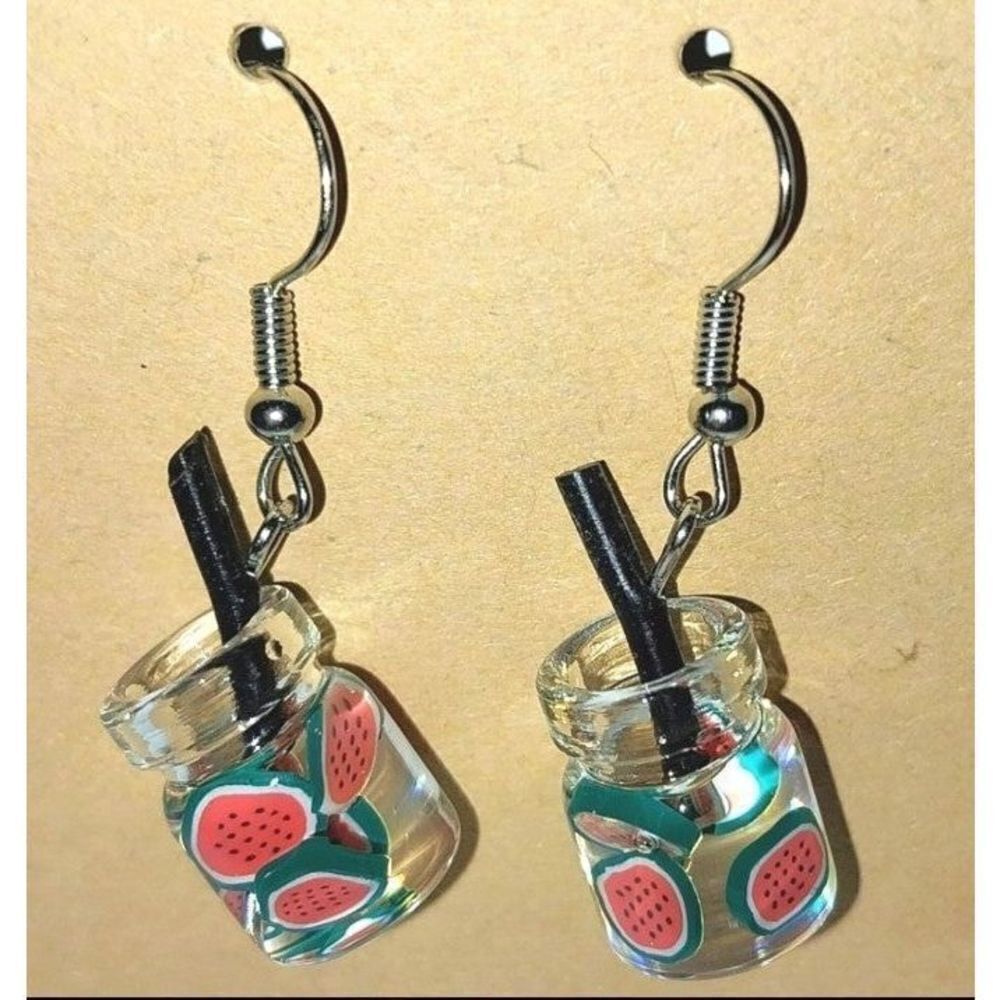 Watermelon drinks Earrings